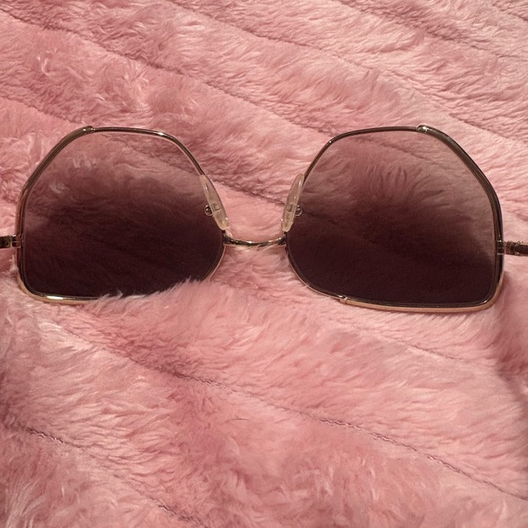 Prada Gold-Toned Geometric Sunglasses - Picture 4 of 6